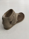 The Carly Strappy Zip Sandals in Taupe Shoes Very G 