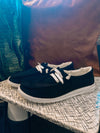 The Harley Black Fur Lined Sneakers Shoes Very G 