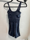 Ash Black Vintage Wash Sports Romper Jumpsuit &amp; Rompers Zenana 
