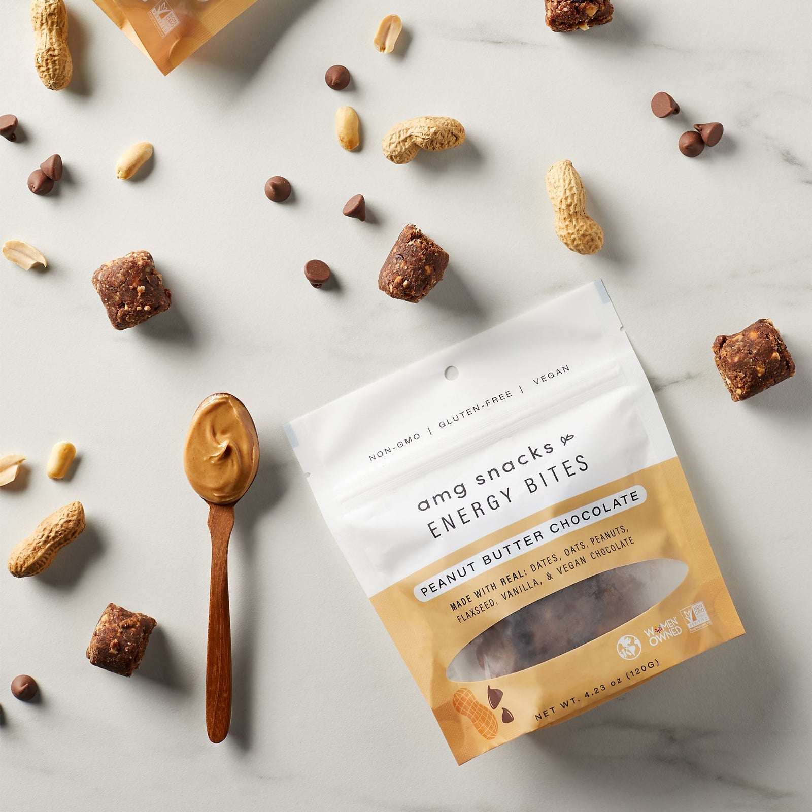 Peanut Butter Chocolate Chip Energy Bite AMG Snacks 