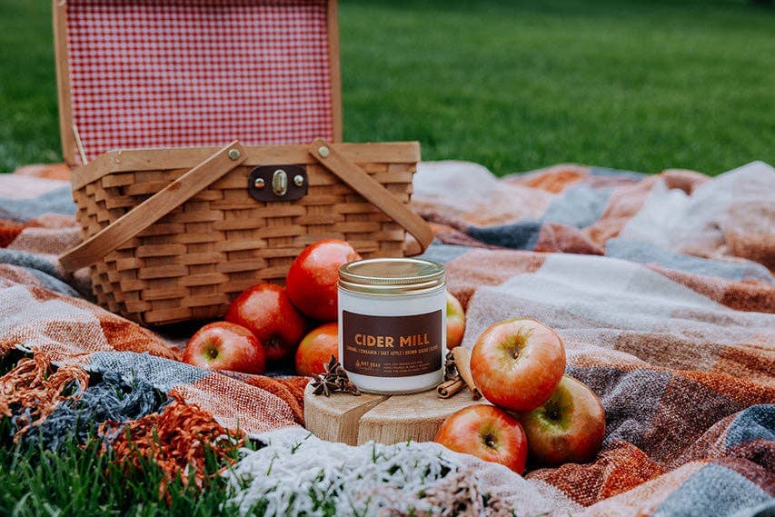 Cider Mill Candle: 8 oz Candle Dirt Road Candle Co 