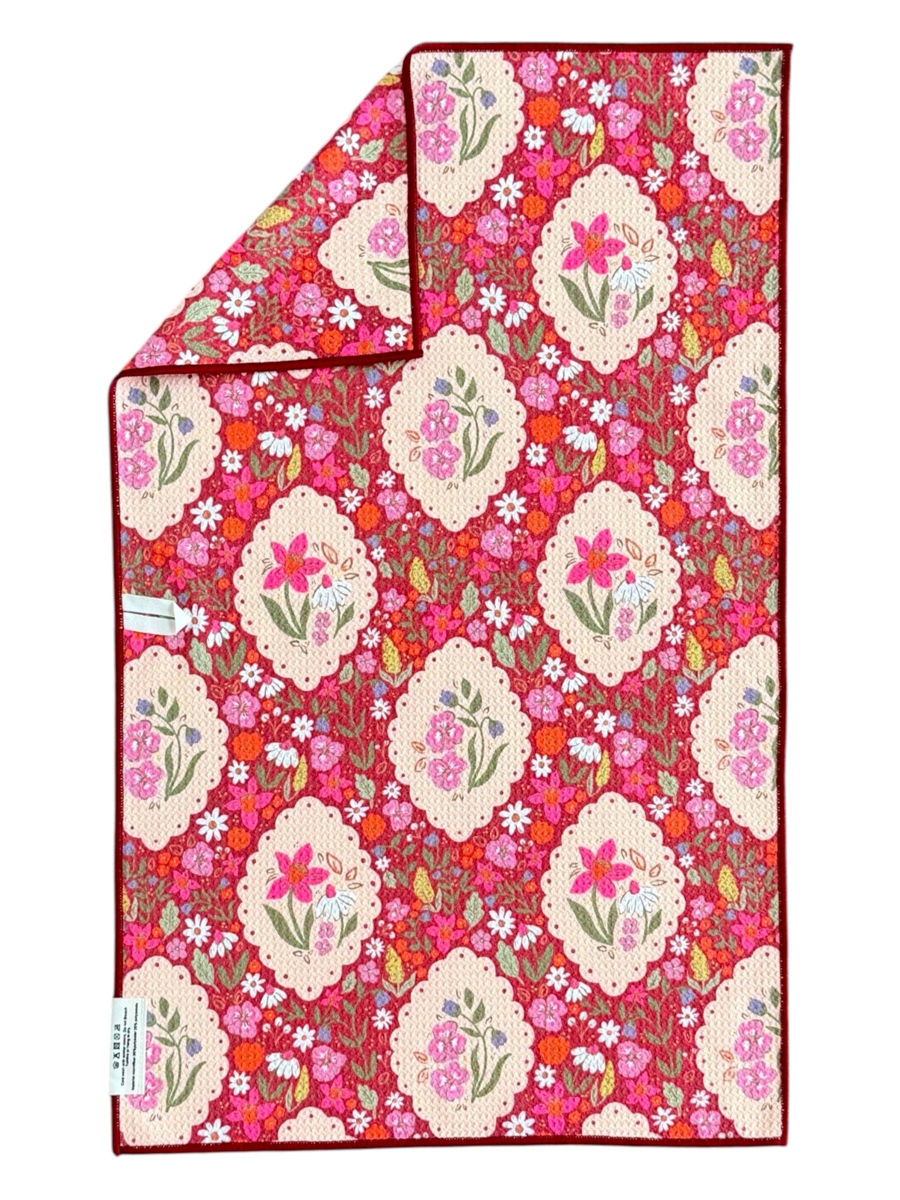Fairy Grove: Double-Sided Hand Towel: Pink / Hand Towel (17 in x 27 in) Crae.Home 