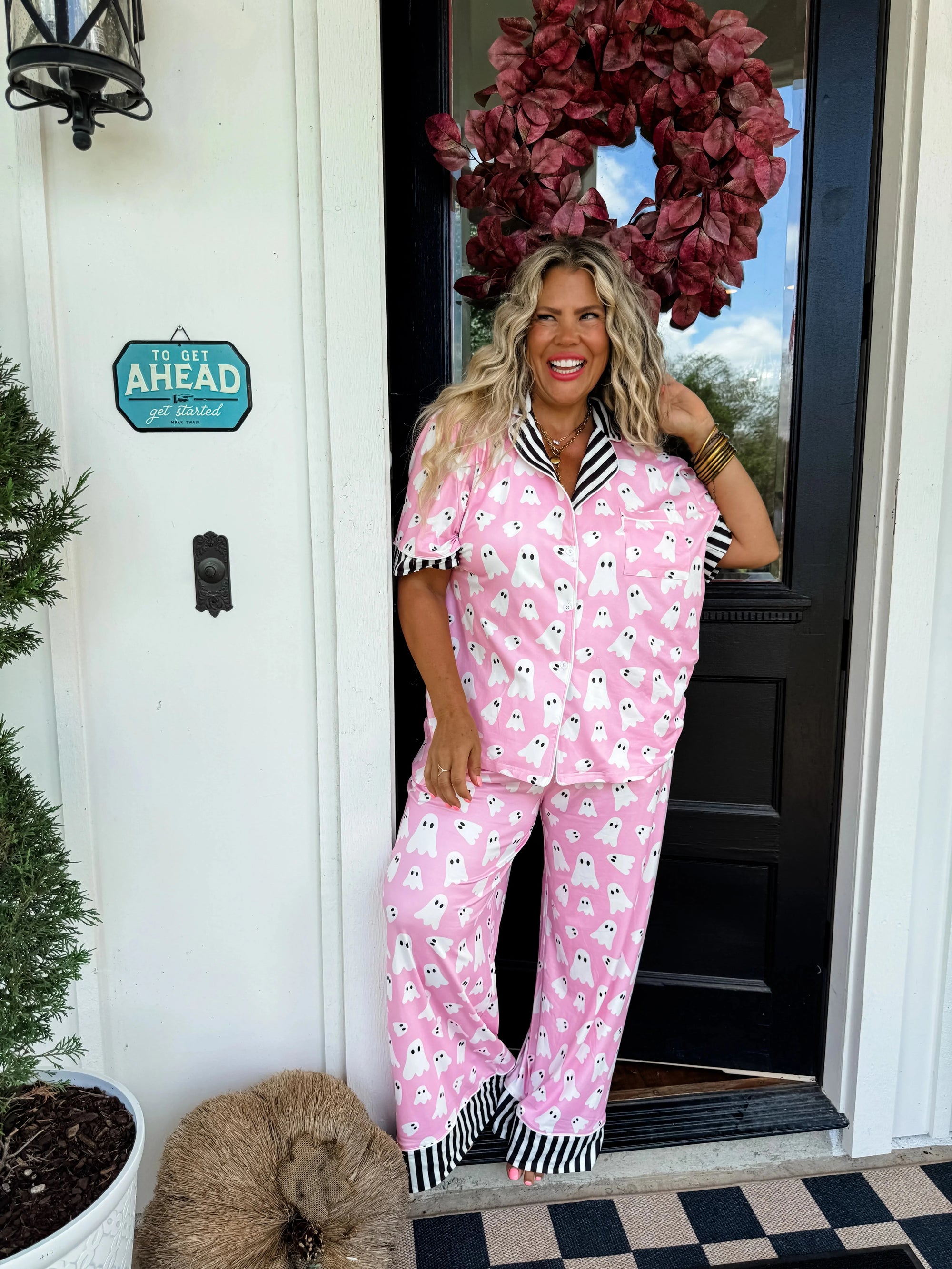 PREORDER- BOO-JEE LUXE PJ SET Short sleeve Blakely 