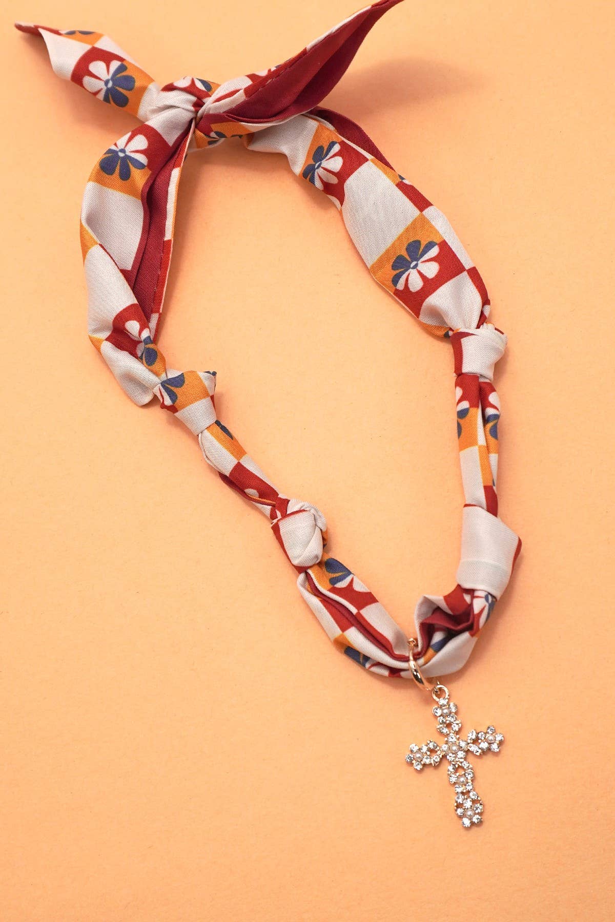 Handcrafted Scarf Interchangeable Charm Necklace | 80N92095: K JOSSLYN by wall to wall 