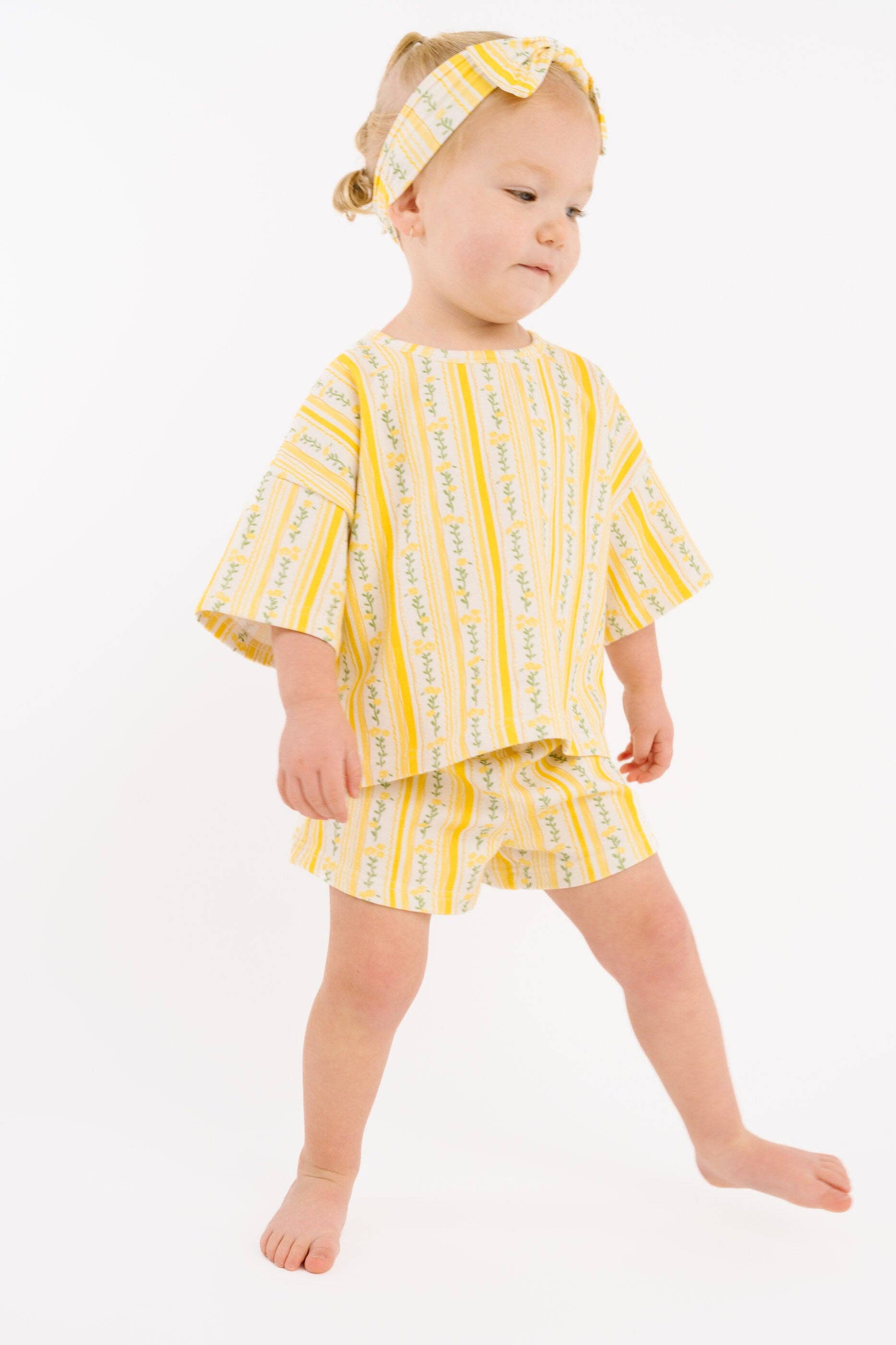 Sunny Meadow Stripe Slouchy Set: 6-12M Little One Shop 