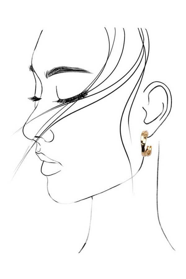 MULTI CLASSIC HOOP TRIO EARRINGS | 31E03865: Gold JOSSLYN by wall to wall 