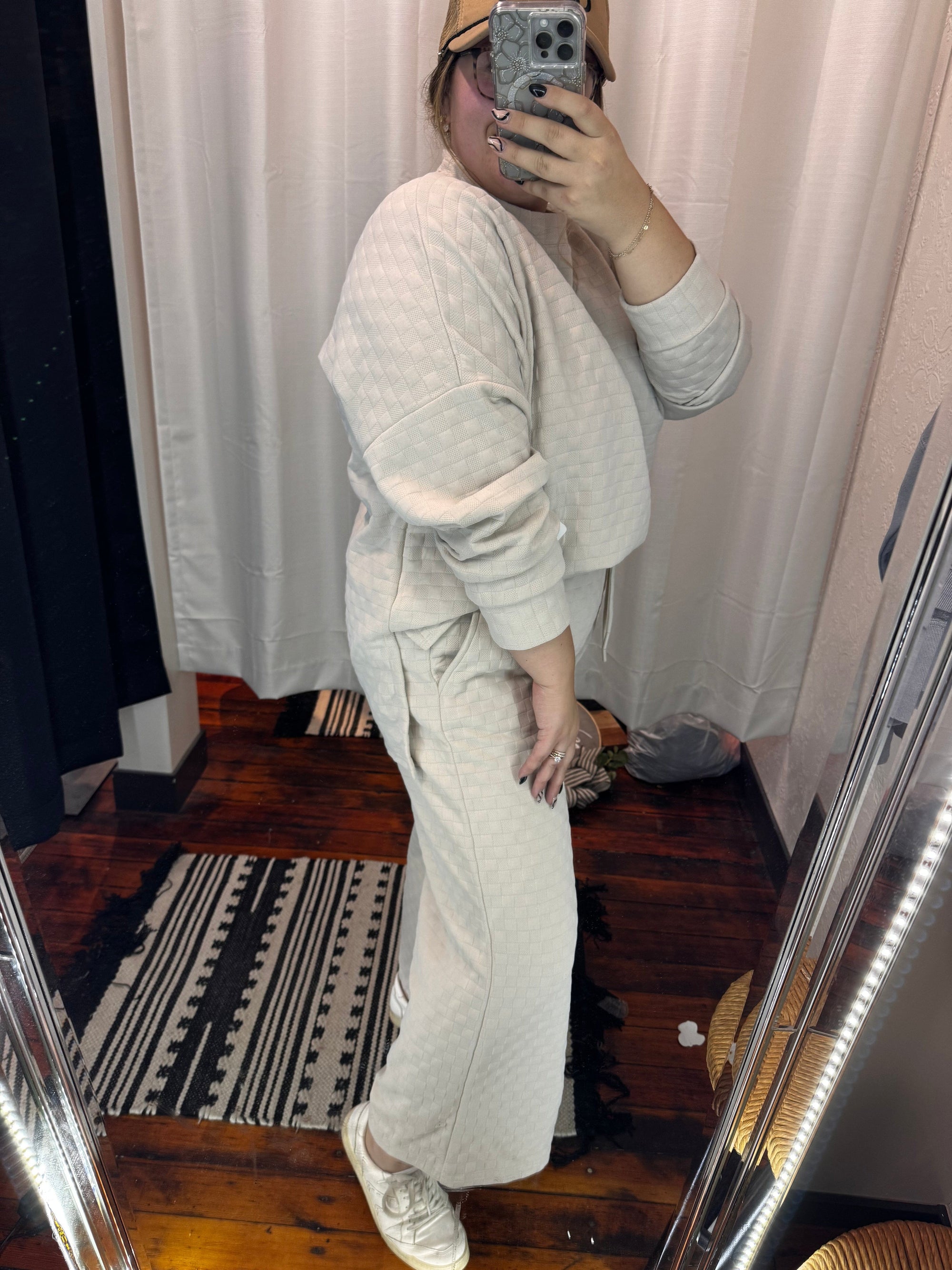 Checkered Matching Set in Two Colors Long sleeve Beeson River 