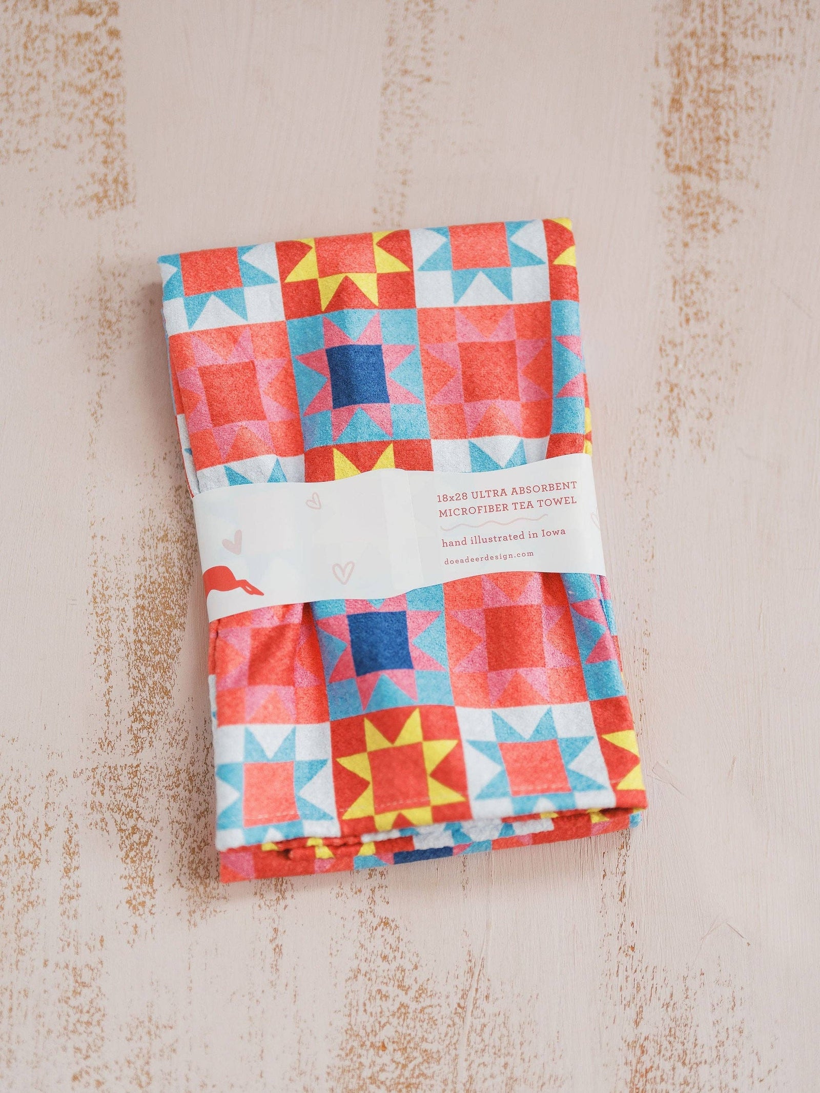 Sawtooth Star Waffle Towel Doe A Deer 