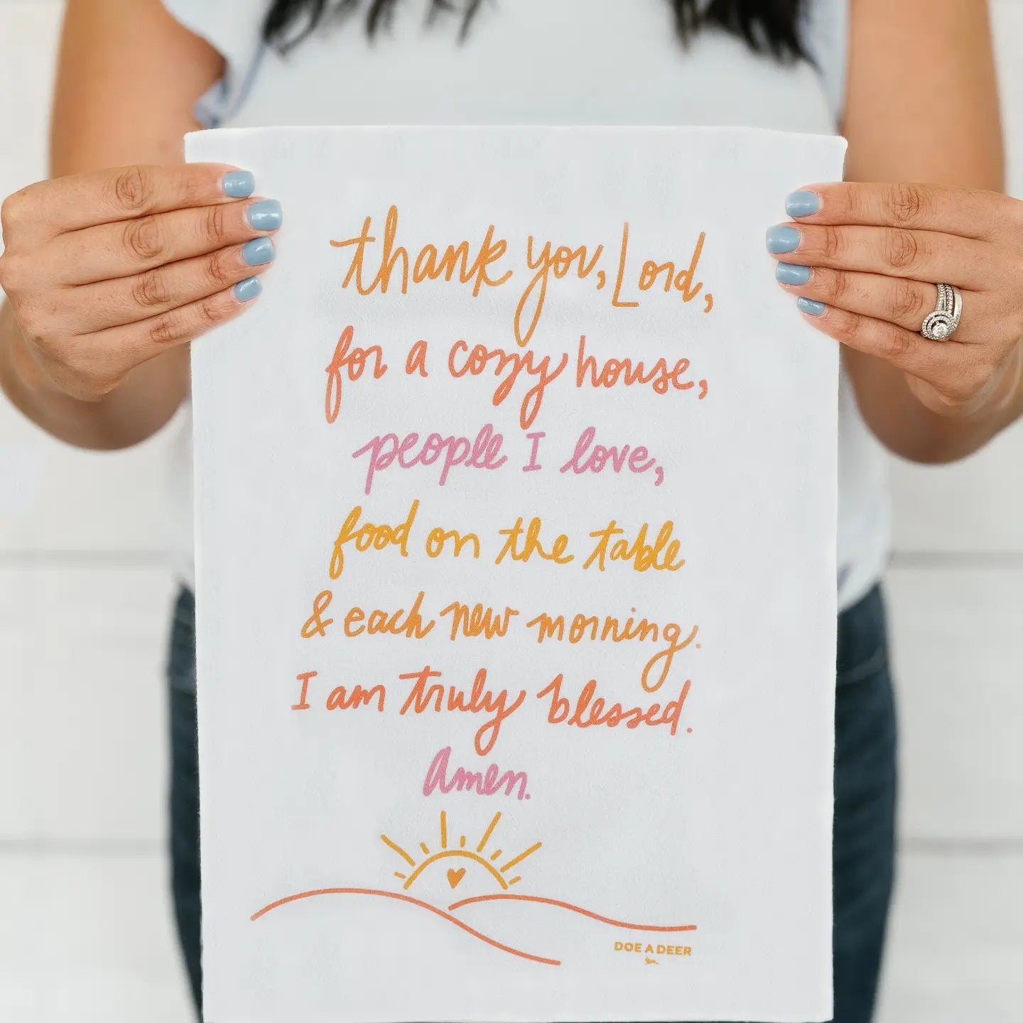 Thank You Lord Flour Sack Towel Accessories The Humming Arrow Boutique 