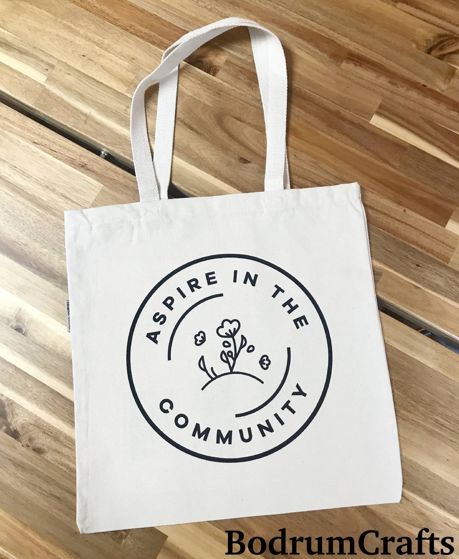 Custom Printed Cotton Bags, Bulk Tote Bags Personalized: Heavy Canvas / Unprinted BodrumCrafts 