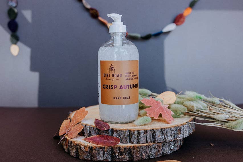 Crisp Autumn Hand Soap: Hand Soap Dirt Road Candle Co 