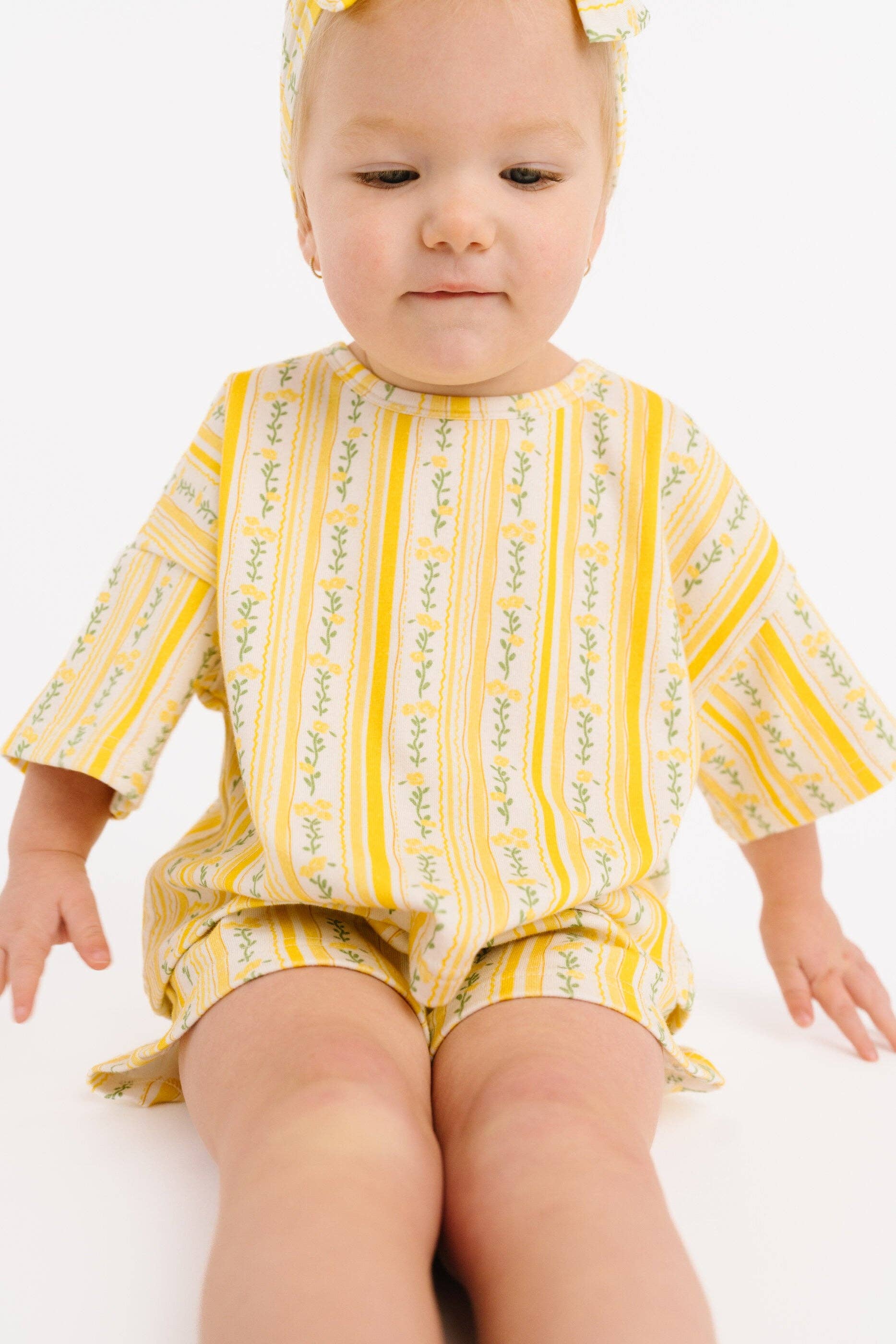 Sunny Meadow Stripe Slouchy Set: 6-12M Little One Shop 