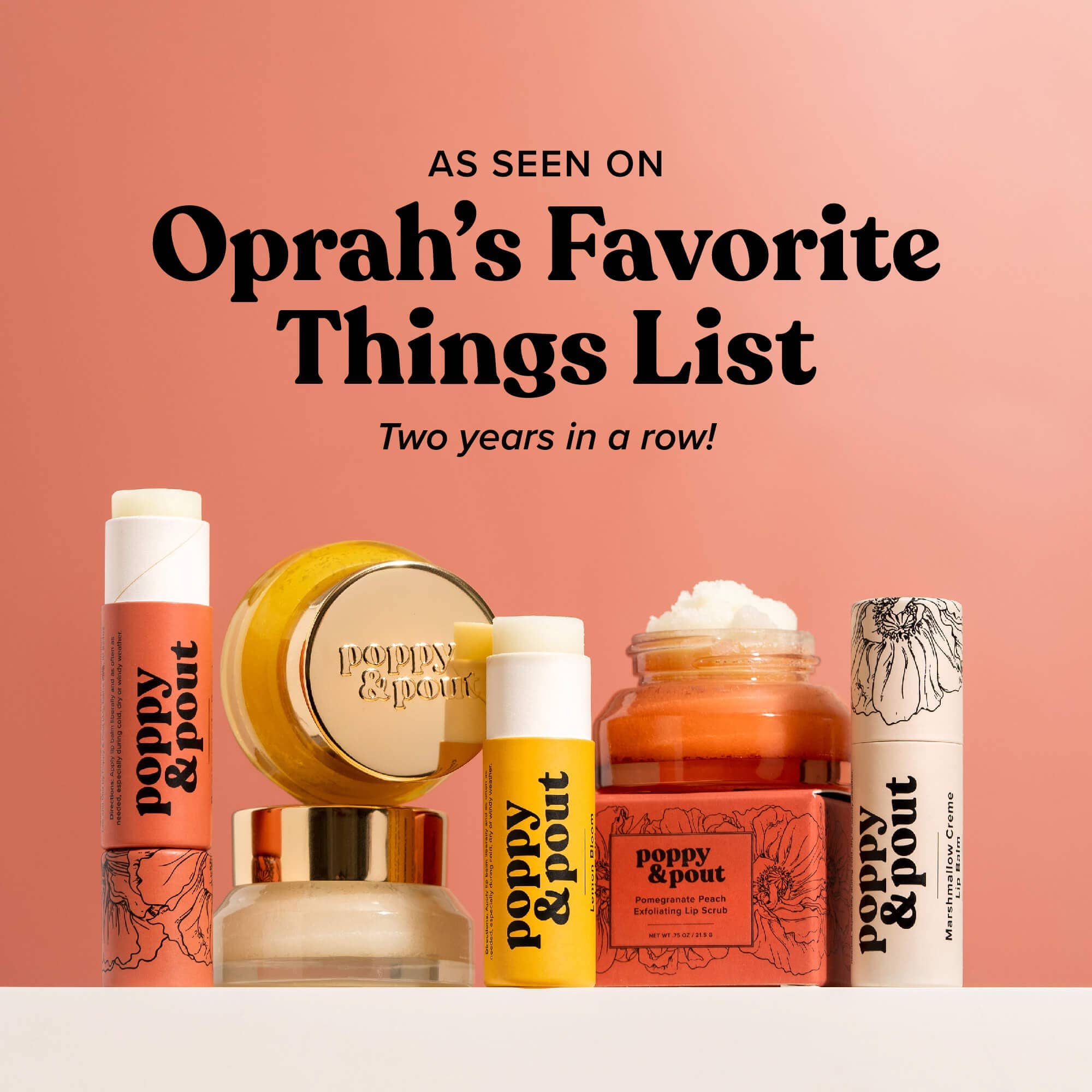 Lip Balm, Pink Grapefruit Poppy &amp; Pout 