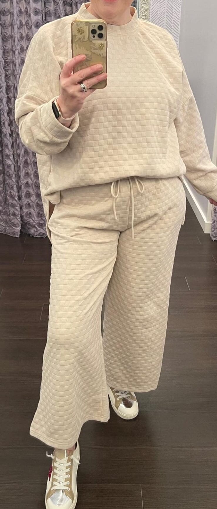 Checkered Matching Set in Two Colors Long sleeve Beeson River 