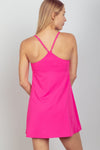 Hot Pink Spaghetti Strap Tennis Skort Dress Dresses Very J 