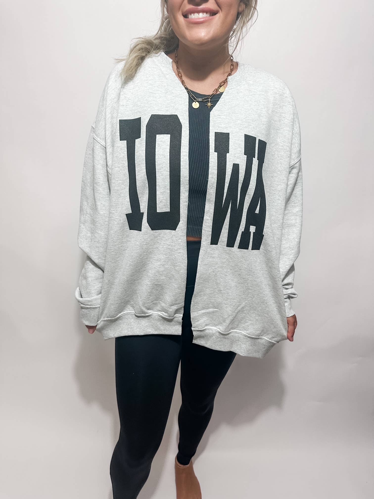 IOWA Cardigan: XL Wicker Road Boutique 