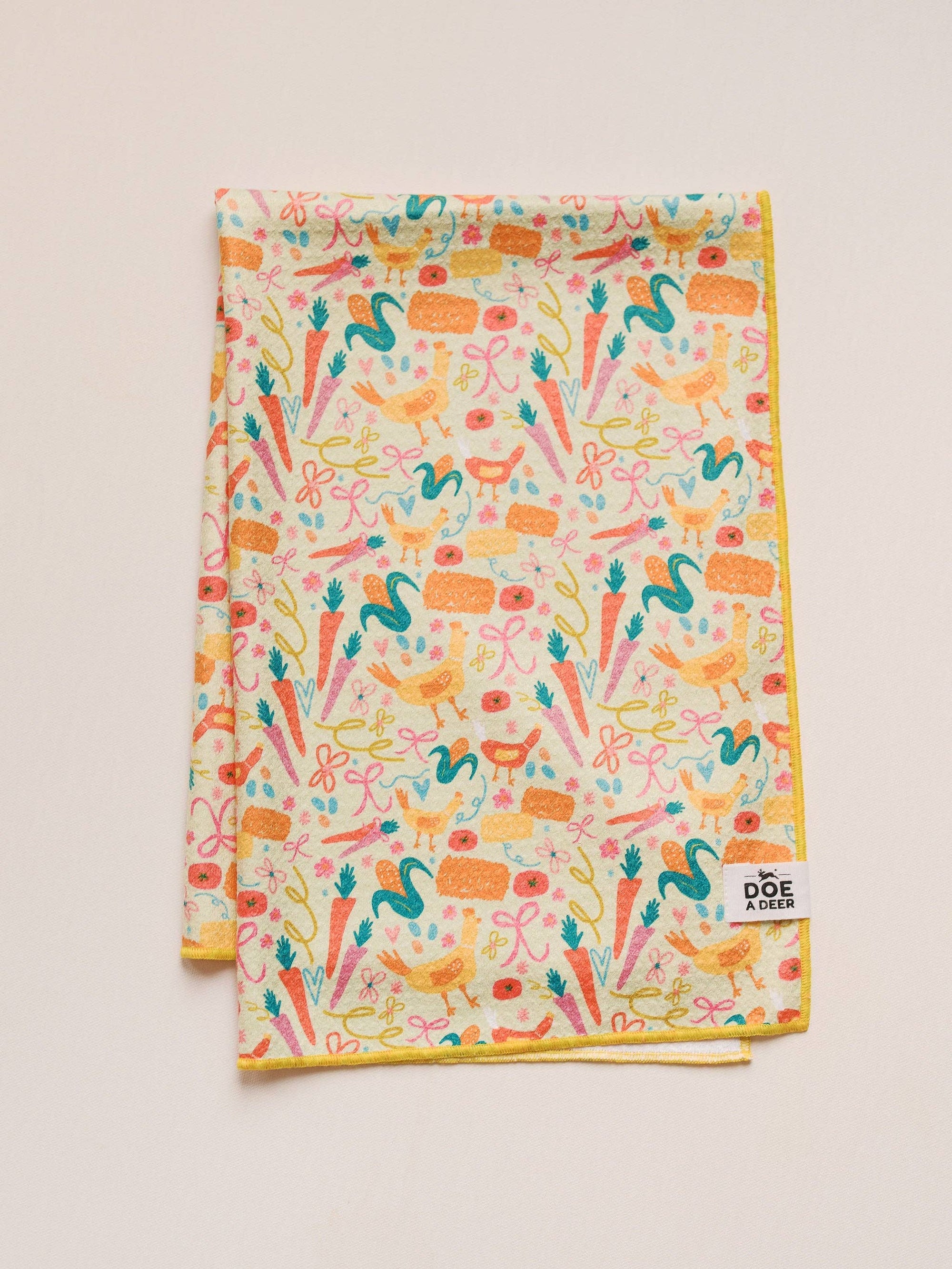 Farm Fresh Waffle Towel Doe A Deer 