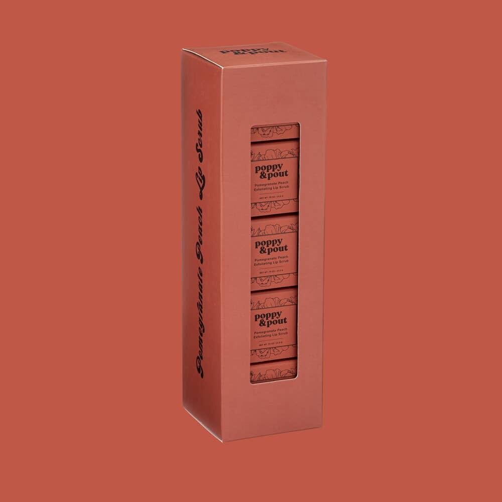 Lip Scrub, Pomegranate Peach Poppy &amp; Pout 