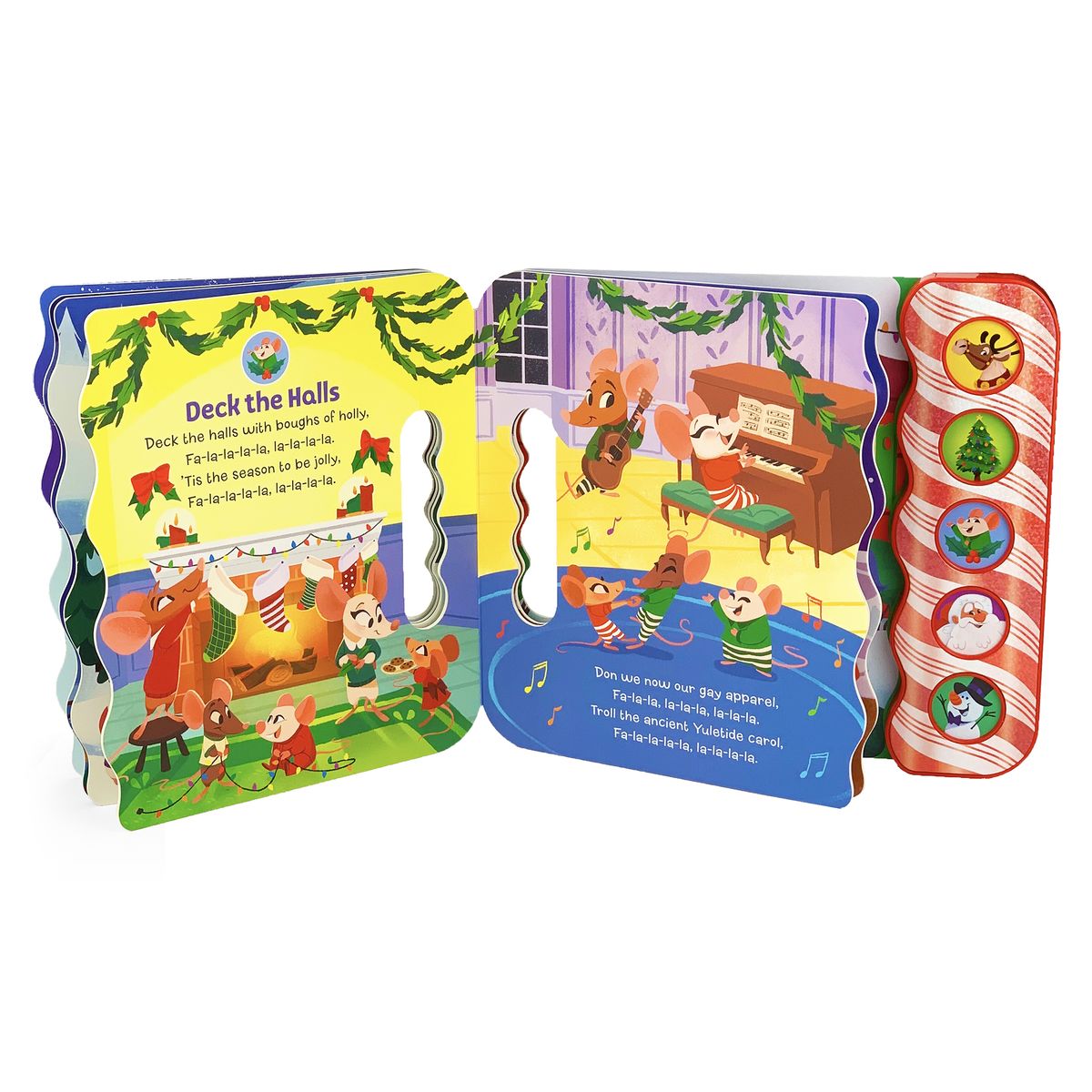 Holly Jolly Santa Songs 5-Button Christmas Sound Book Cottage Door Press 