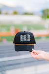 Black and Gold Game Day Trucker Hat The Humming Arrow Boutique 