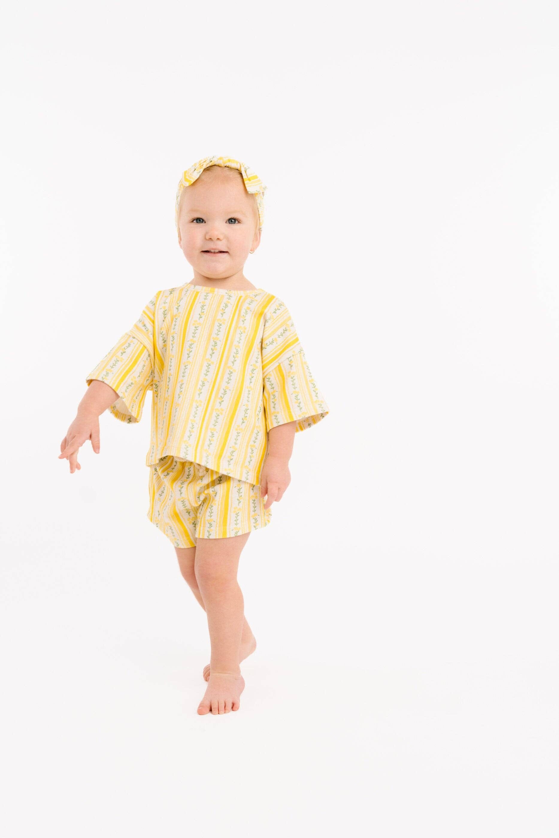 Sunny Meadow Stripe Slouchy Set: 6-12M Little One Shop 