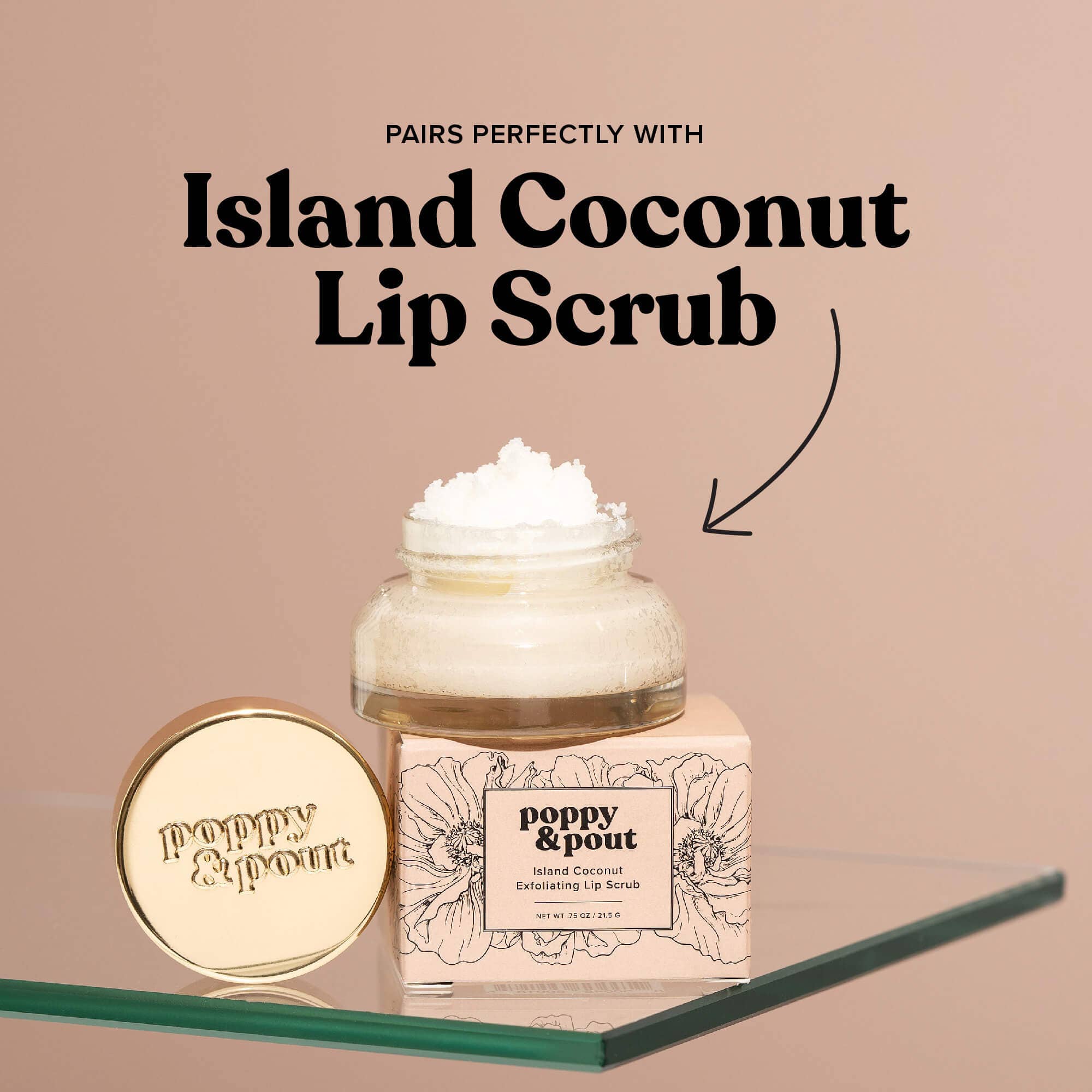 Lip Balm, Island Coconut Poppy &amp; Pout 