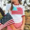 American Flag Red and Pink Ringer Tee PPTX 