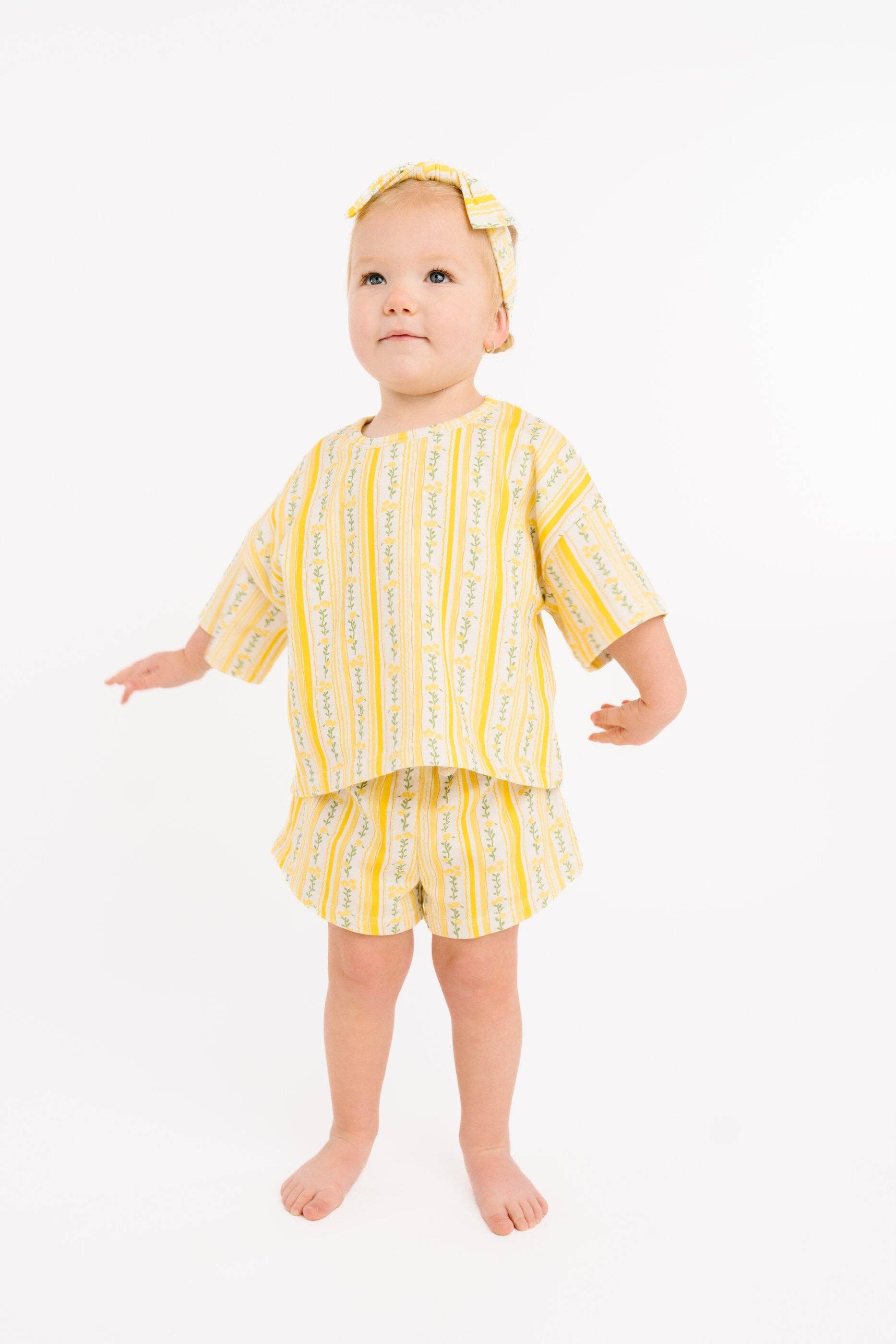 Sunny Meadow Stripe Slouchy Set: 6-12M Little One Shop 