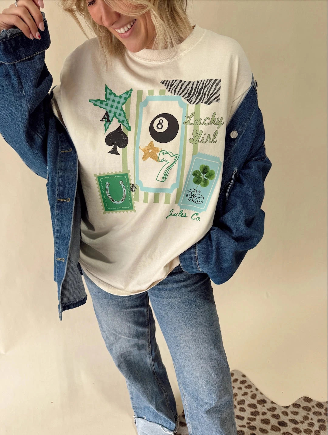 PREORDER | Lucky Girl Graphic Tee Jules Co 