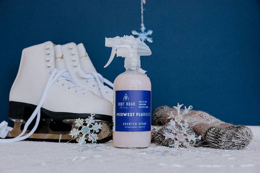 Midwest Flurries Counter Spray: Counter Spray Dirt Road Candle Co 