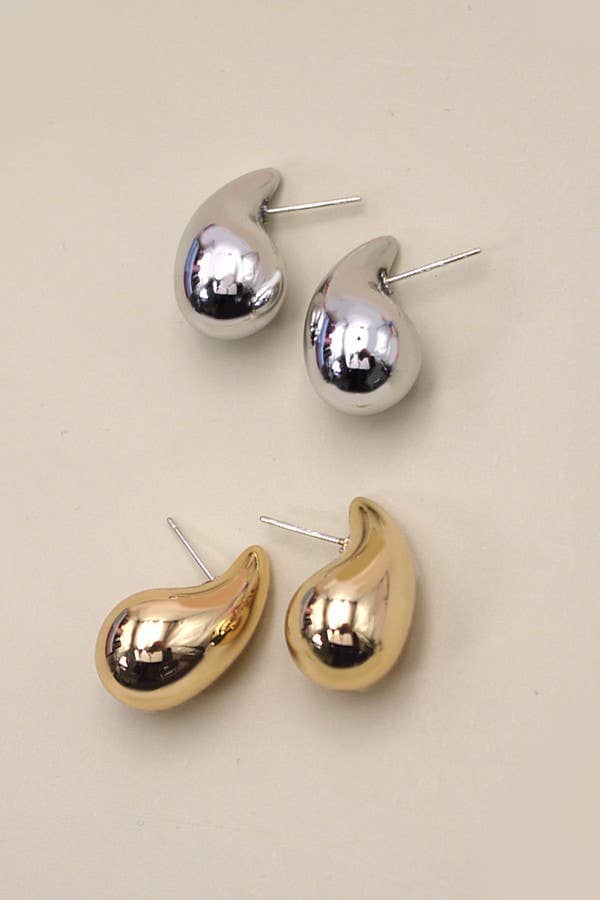 GRACEFUL LIGHTWEIGHT TEARDROP EARRINGS | 80E1961: Silver JOSSLYN by wall to wall 