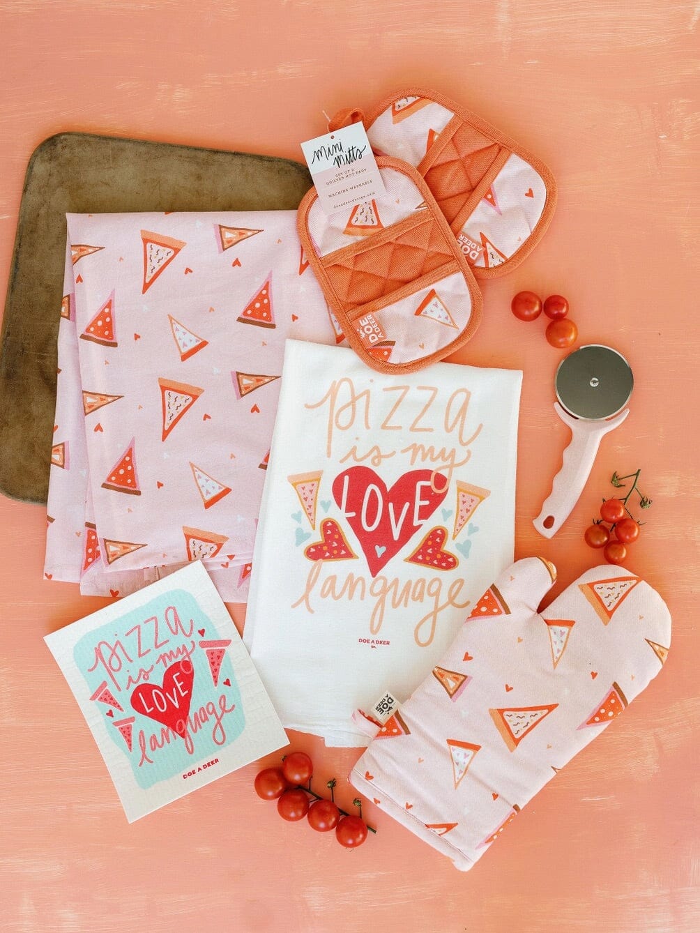 Pizza Full Pattern Towel Accessories Doe A Deer 