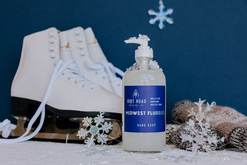 Midwest Flurries Hand Soap: Hand Soap Dirt Road Candle Co 
