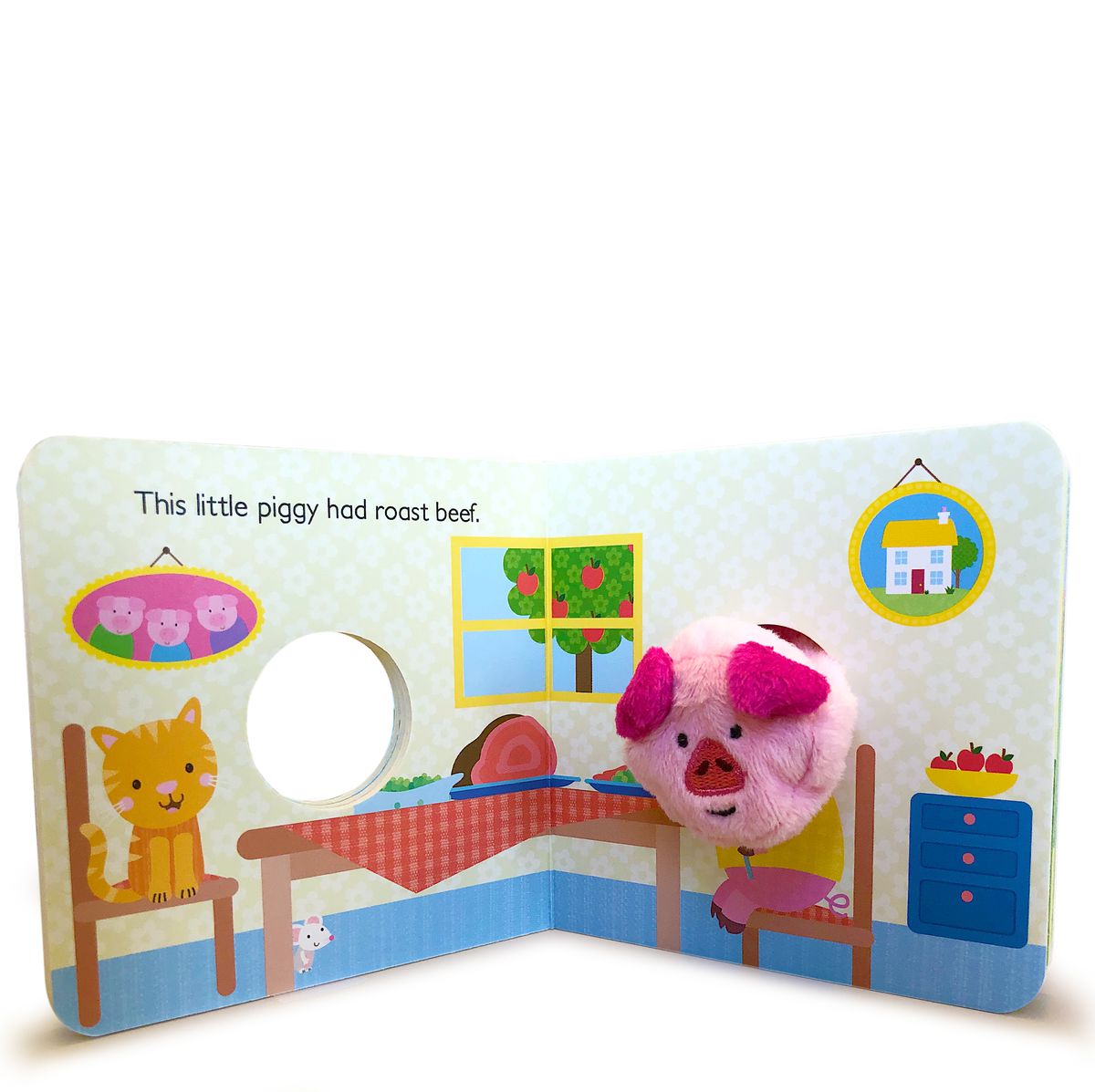 This Little Piggy Nursery Rhyme Finger Puppet Board Book Cottage Door Press 