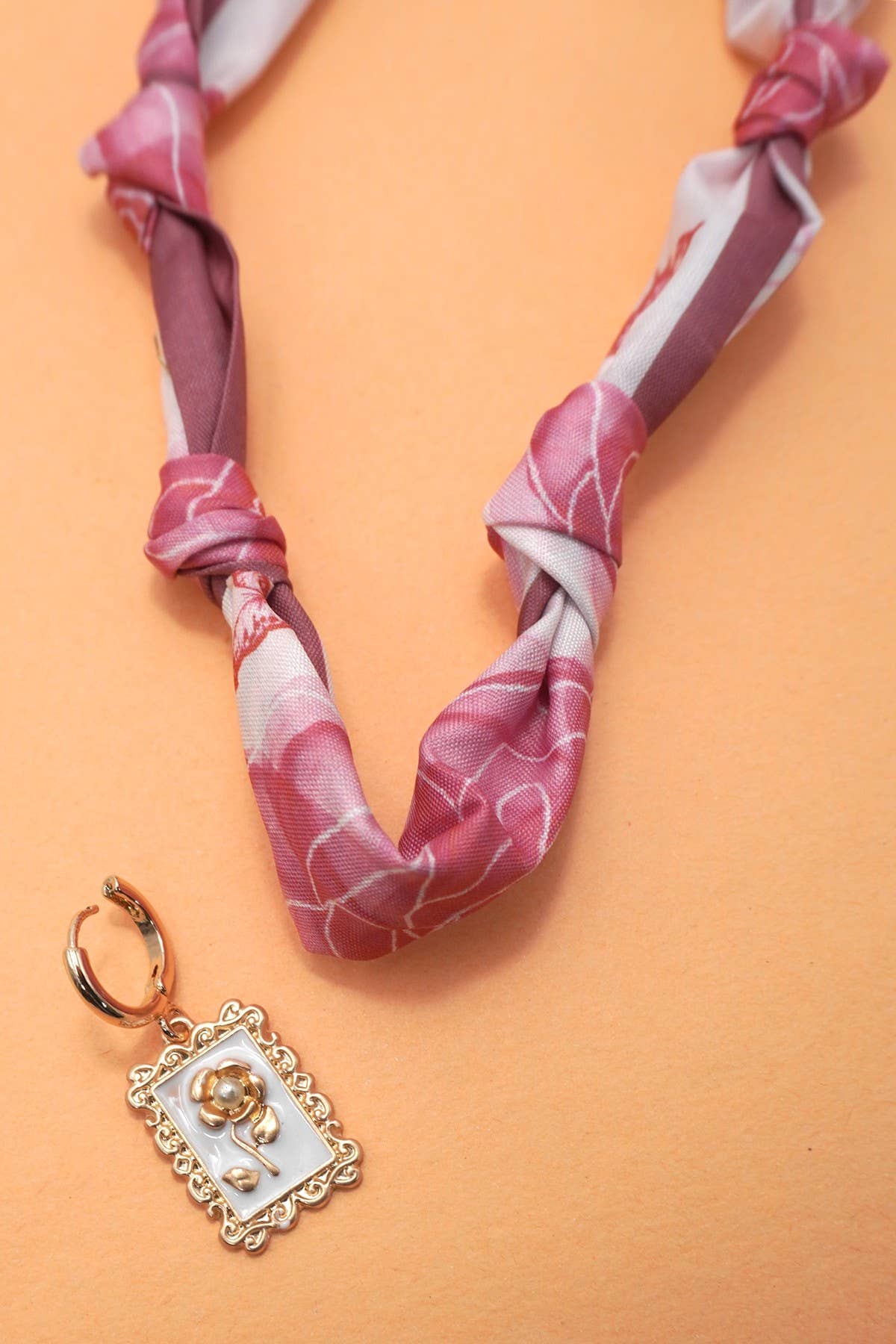 Handcrafted Scarf Interchangeable Charm Necklace | 80N92095: K JOSSLYN by wall to wall 