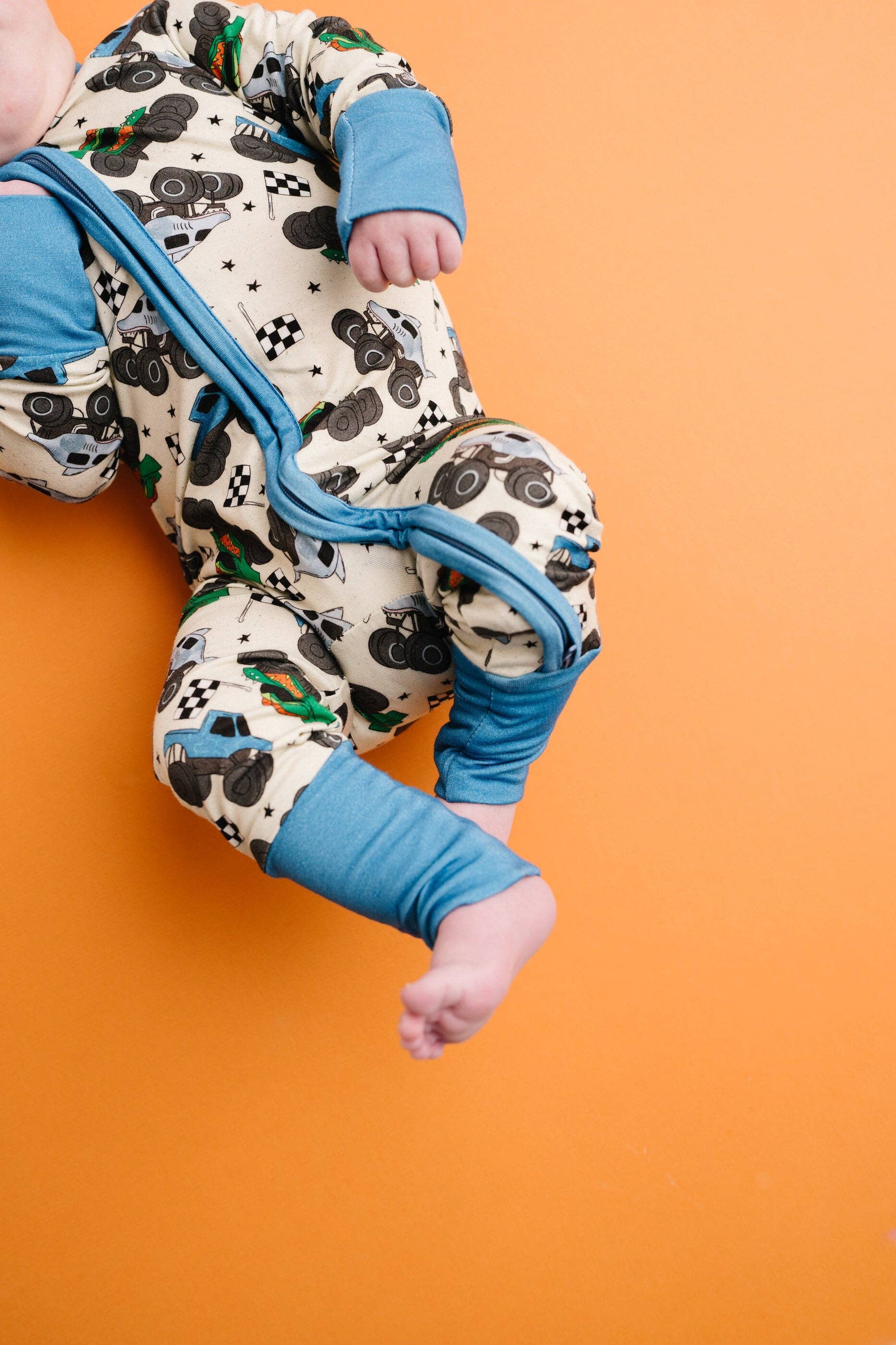 Monster Trucks Bamboo Sleeper: 0-3M Little One Shop 