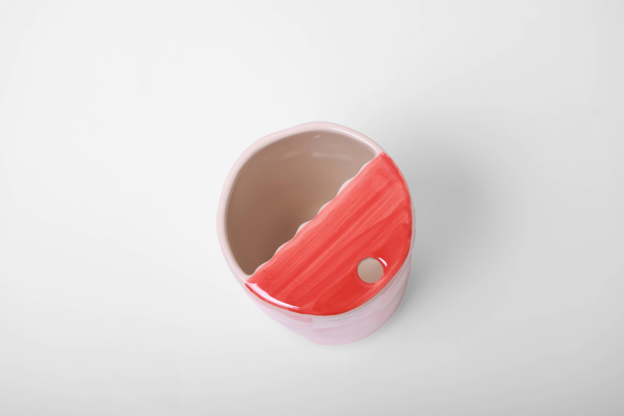 Cherry Ceramic Travel Coffee Tumbler-Portable Coffee Mug-Cup ChagoArt 