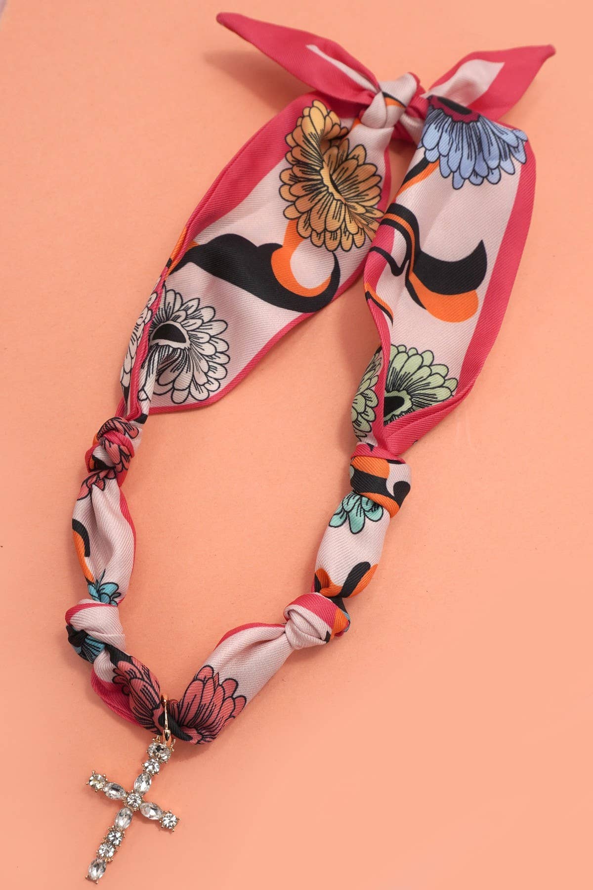 Handcrafted Scarf Interchangeable Charm Necklace | 80N92095: K JOSSLYN by wall to wall 