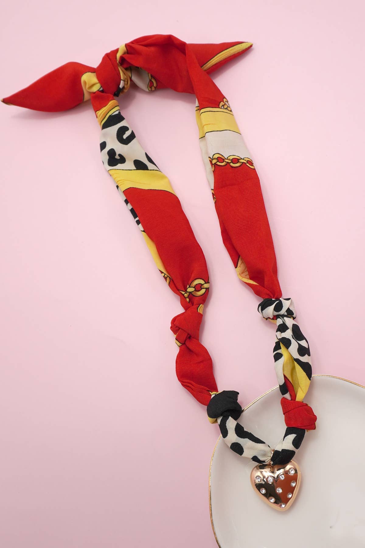 HANDMADE SCARF CHARM NECKLACE | 80N91790: F JOSSLYN by wall to wall 