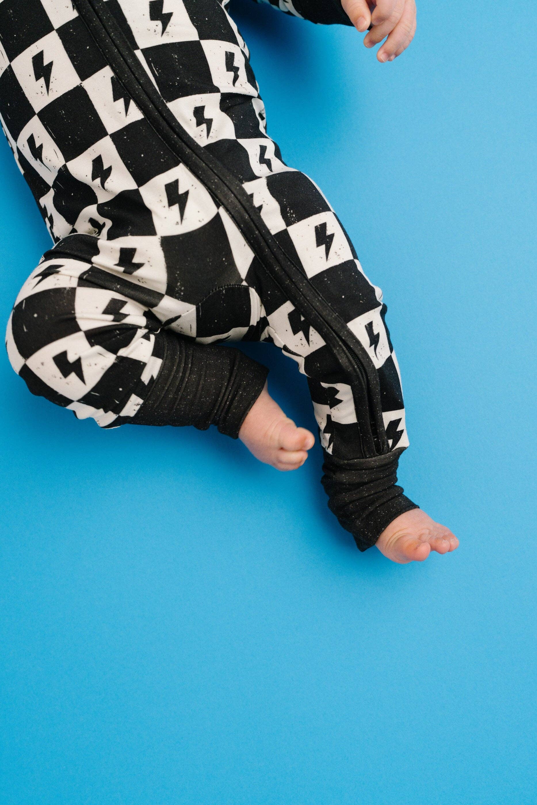 Electric Checkered Bamboo Sleeper: 6-12M Little One Shop 