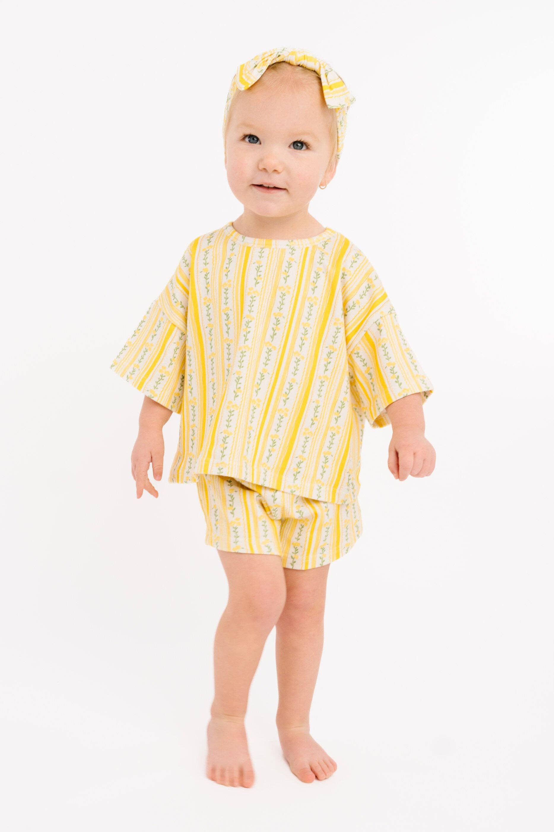Sunny Meadow Stripe Slouchy Set: 6-12M Little One Shop 