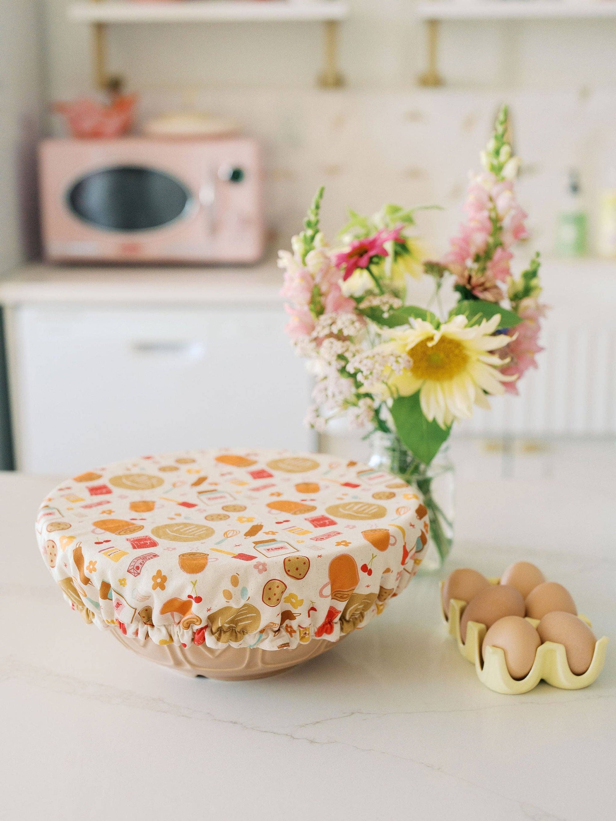 Baking Day 10.5" Bowl Cover | Reusable, Baking Doe A Deer 