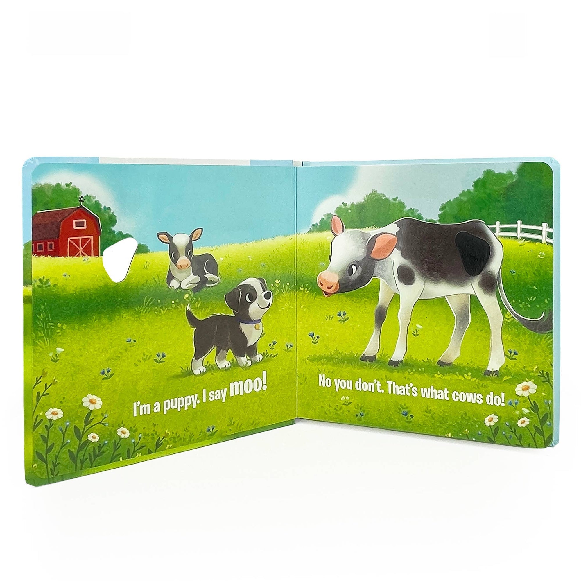 Do Puppies Moo? Listen, Touch &amp; Feel Interactive Board Book Cottage Door Press 
