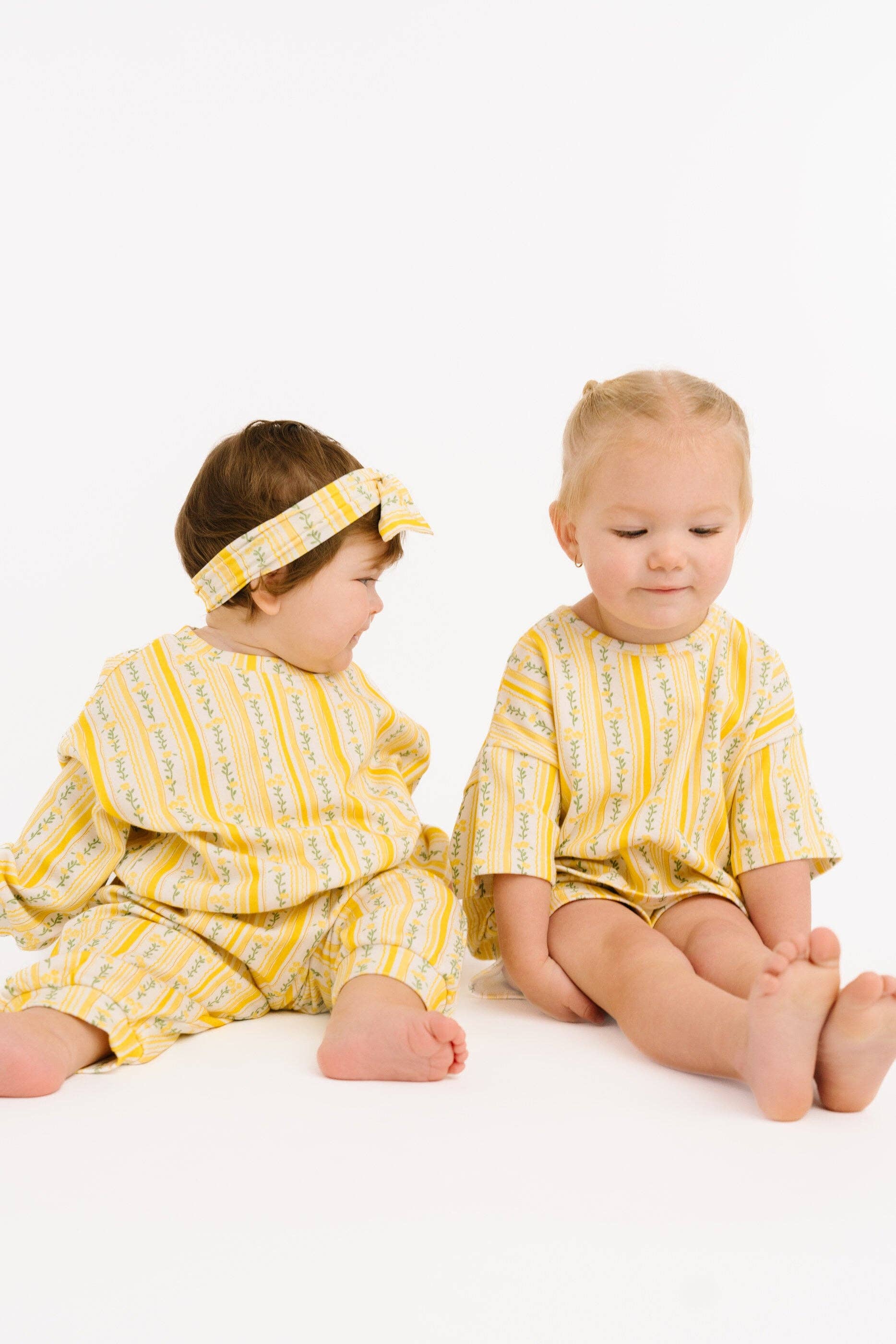 Sunny Meadow Stripe Slouchy Set: 6-12M Little One Shop 