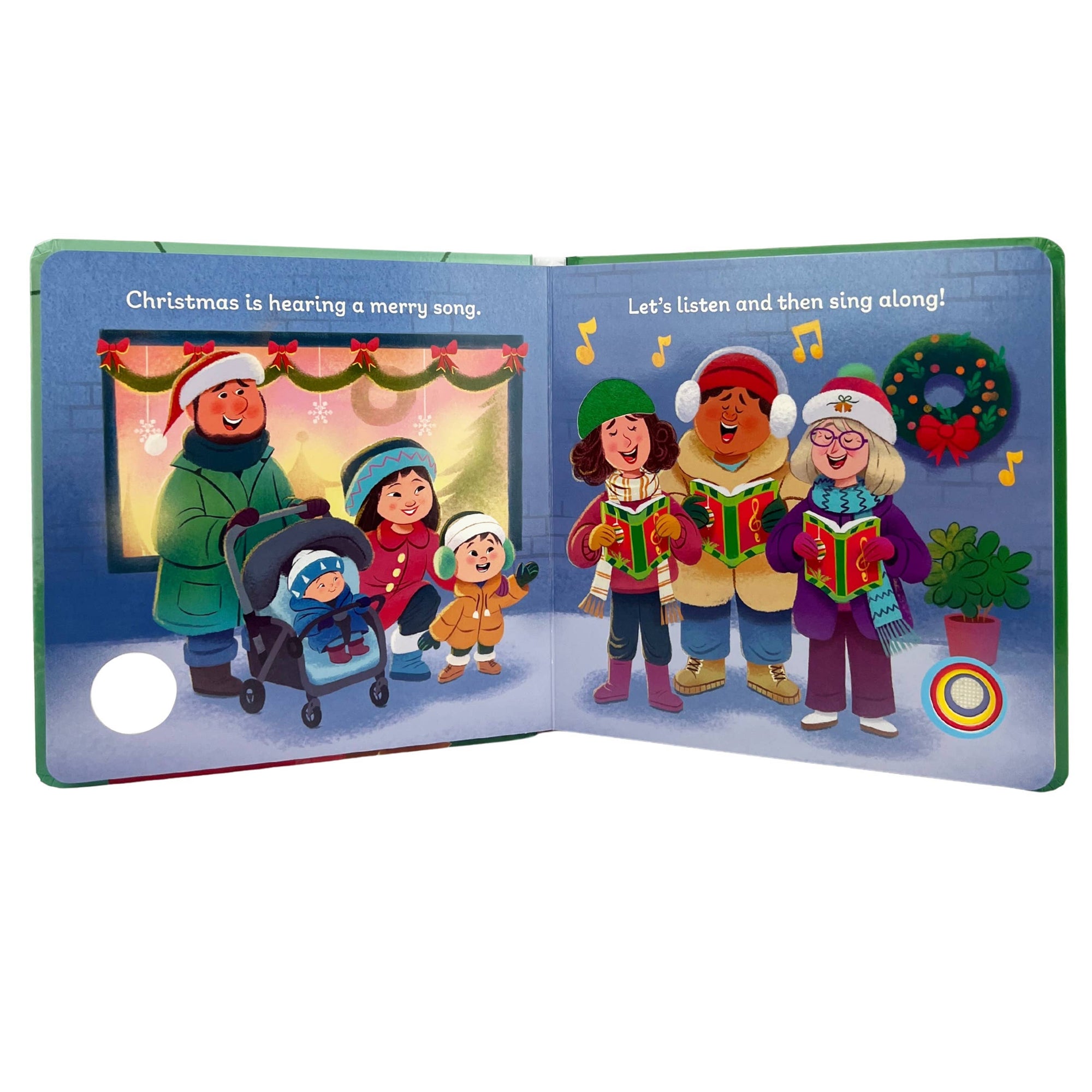 Listen, Touch &amp; Feel What is Christmas? Sound Book Cottage Door Press 
