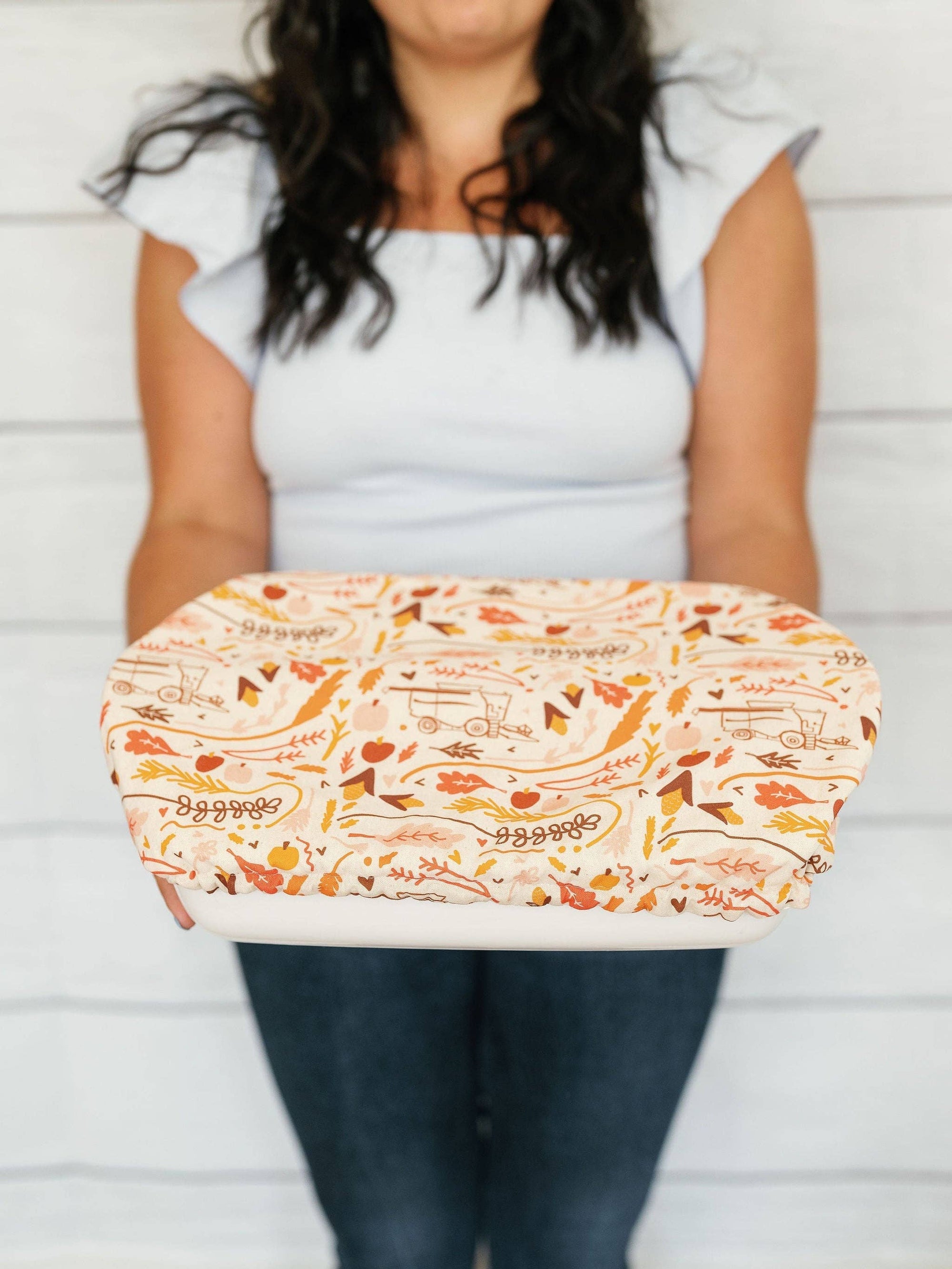 10x14 Harvest Baking Dish Cover | Fall Doe A Deer 