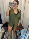 Olive Green Reversible Romper Jumpsuits &amp; Rompers BiBi 