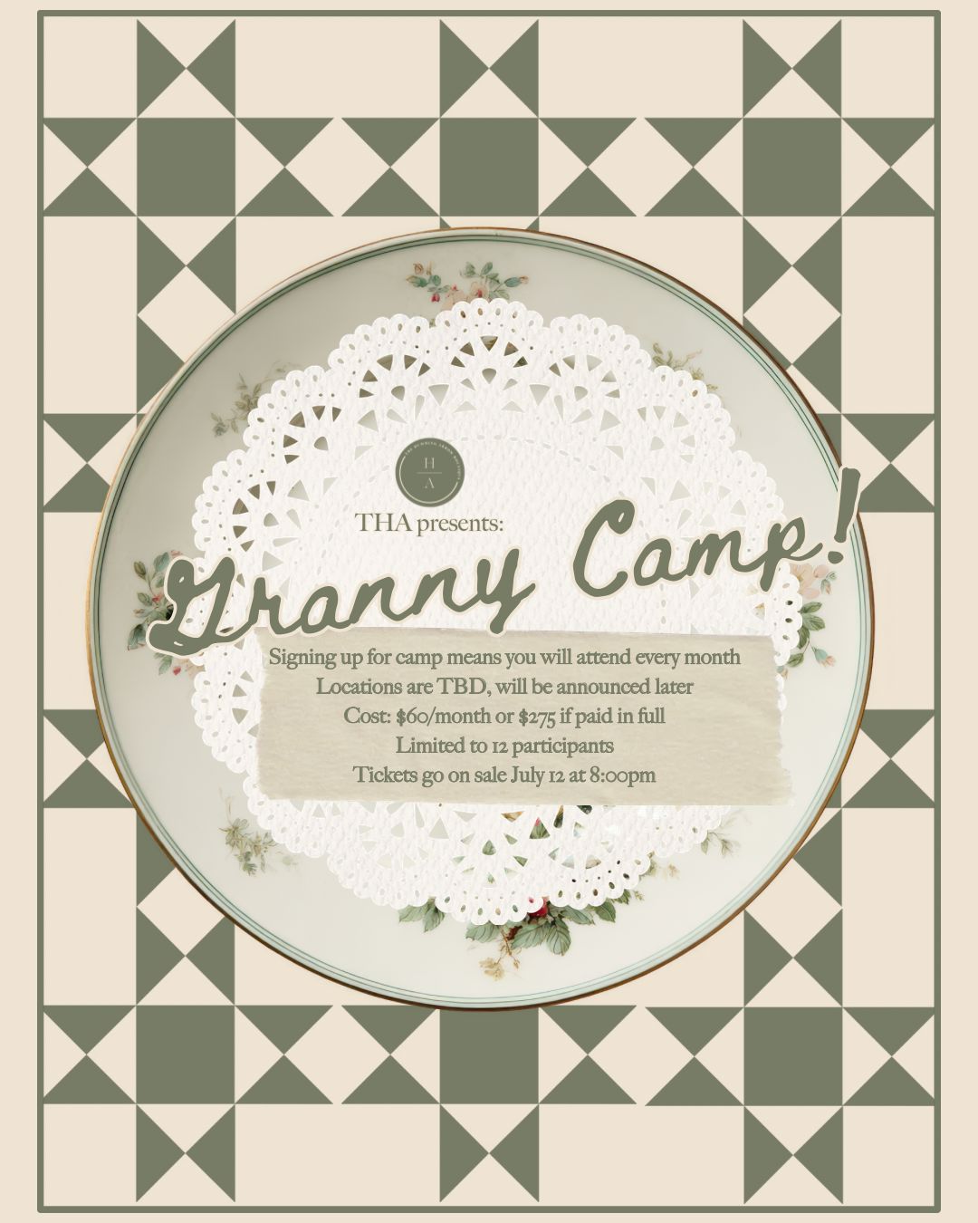 Granny Camp: 5 Part Series other The Humming Arrow Boutique 