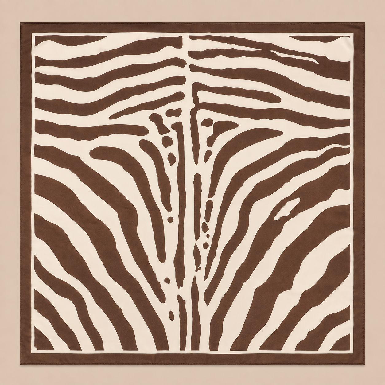 Large Vintage Zebra Print Bandana Scarf | 40SC702: ZEBRA JOSSLYN by wall to wall 
