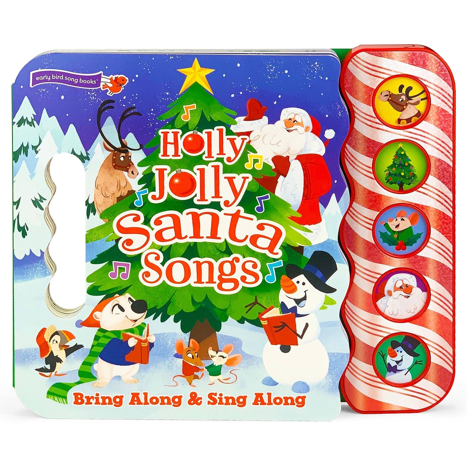 Holly Jolly Santa Songs 5-Button Christmas Sound Book Cottage Door Press 